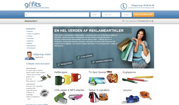 Giffits Screenshot - Giffits eröffnet Online-Shops in Skandinavien