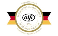 alfi Siegel A MDJ 2016 Dt - alfi zur Marke des Jahrhunderts gekürt