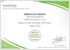ecovadis zertifikat 298x214 - Gemaco Group: Gold bei EcoVadis