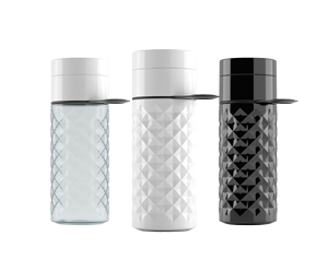 Geraldo Vallen, Join the Pipe: Wasser für Alle! Bottle Black White Transp - Geraldo Vallen, Join the Pipe: Wasser für Alle!