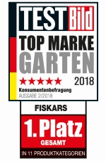 fiskars testbild logo - Fiskars: „Top Marke Garten“