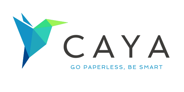 caya logo wei&szlig;.jpg - Caya: Studie zum Werbepost-Aufkommen