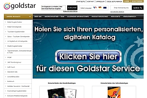 Screenshot GoldstarHomepage deutsch vorschau - Goldstar: Neuer Katalogservice