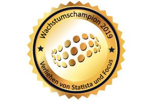 Siegel v - WER: „Wachstumschampion 2019“