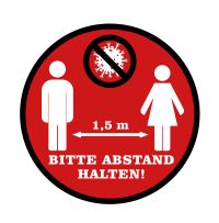 1 5 abstand corona - brands4emotions: Schutzw&auml;nde und Aufkleber