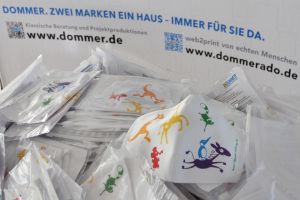 dommer corona v - Dommer: 800 Stoffmasken für die Olgäle-Stiftung