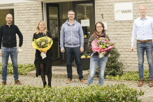 wer jubi v - Dreifaches Mitarbeiterjubiläum bei WER