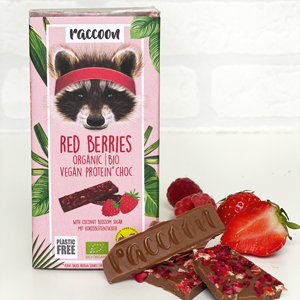 raccoon: Schokolade für Weltverbesserer Red Berries Schoki - raccoon: Schokolade für Weltverbesserer