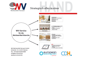 wvversand cdh - WV Versand: Kooperation mit Online-Dienstleistern