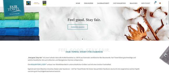 fairtowel lshop - L-Shop-Team: Neue Website für Fair Towel
