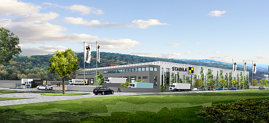 Logistikzentrum Halle Anthrazit - Stabila baut neues Logistik- und Servicezentrum