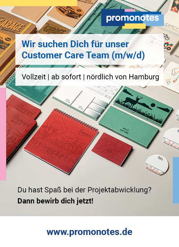 PROMONOTES Stellenanzeige 580x800px - Wir suchen dich f&uuml;r unser Customer Care Team (m/w/d)