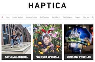 Website haptica.info Screenshot horizontal schmal 1 - Relaunch: Aus 2 mach 1